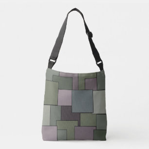 Abstrakte moderne geometrische Kunst Tragetaschen Mit Langen Trägern