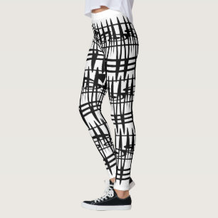 Abstrakte moderne geometrische Linien Leggings