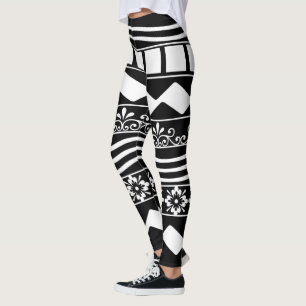 Abstrakte, moderne, geometrische Linien Leggings