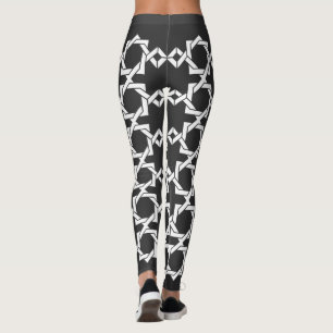 Abstrakte moderne geometrische Linien Leggings