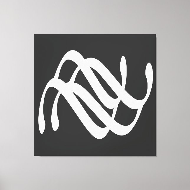 Abstrakte, moderne, geometrische Linien Leinwanddruck (Vorderseite)