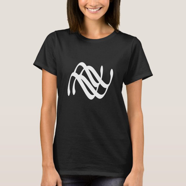 Abstrakte, moderne, geometrische Linien T-Shirt (Vorderseite)