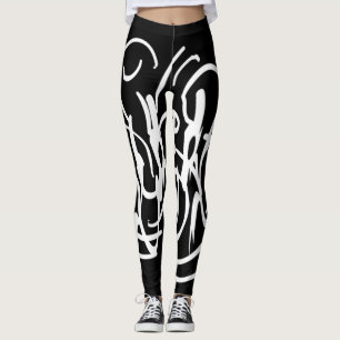 abstrakte moderne geometrische Linienkunst Leggings