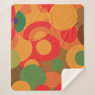 Abstrakte, moderne geometrische Muster Sherpadecke