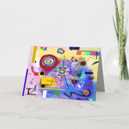 Abstrakte moderne Grußkarte Karte