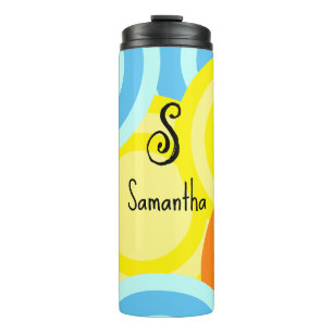 Abstrakte moderne Kreise Thermosbecher