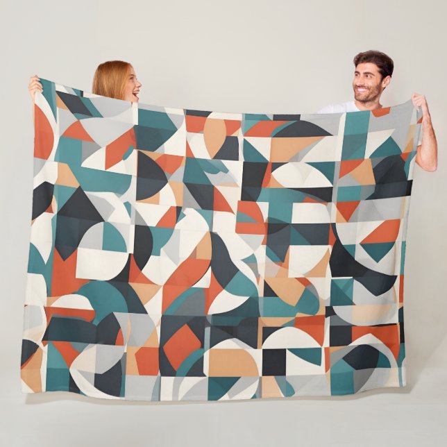 Abstrakte moderne Kunst Fleecedecke (Beispiel)