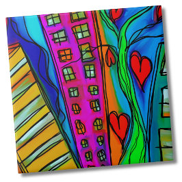 Abstrakte Moderne Kunst Fliese