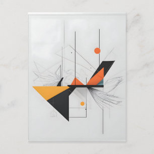 Abstrakte moderne Kunst Postkarte