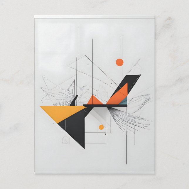 Abstrakte moderne Kunst Postkarte (Vorderseite)