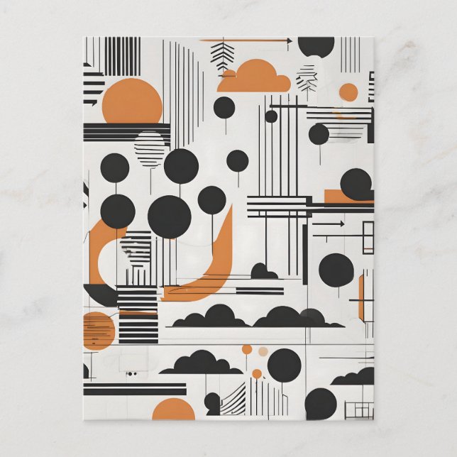 Abstrakte moderne Kunst Postkarte (Vorderseite)