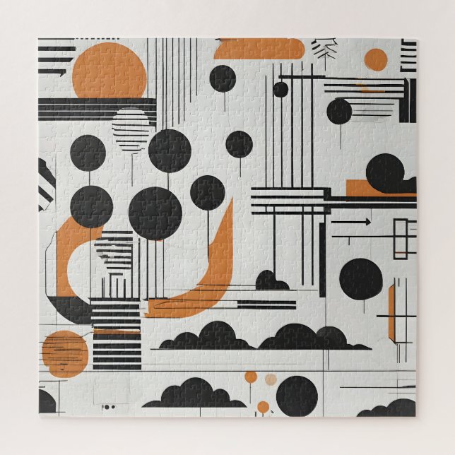 Abstrakte moderne Kunst Puzzle (Vertikal)