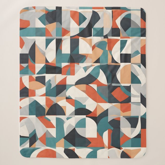 Abstrakte moderne Kunst Sherpadecke (Vorderseite)