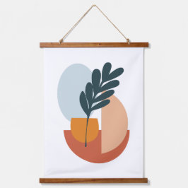 Abstrakte Moderne Kunst Wandteppich Mit Holzrahmen