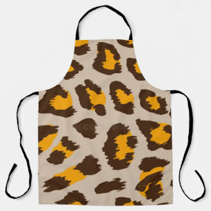 Abstrakte moderne Leoparden-Muster-Tiere-Schürze Schürze