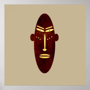 abstrakte moderne Maske Poster