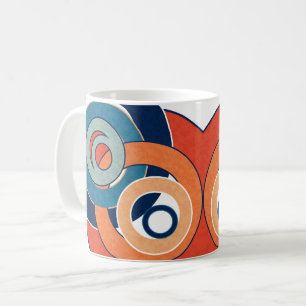 Abstrakte moderne minimalistische Kunstlandschaft Kaffeetasse