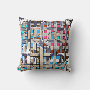 Abstrakte moderne minimalistische Kunstlandschaft Kissen