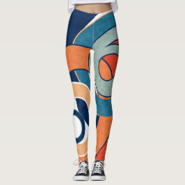 Abstrakte moderne minimalistische Kunstlandschaft Leggings