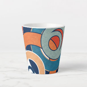 Abstrakte moderne minimalistische Kunstlandschaft Milchtasse