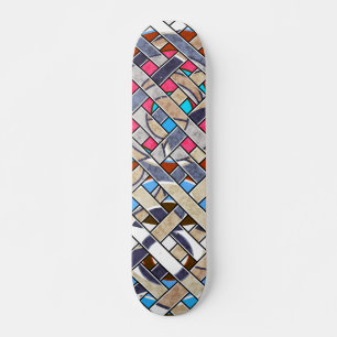 Abstrakte moderne minimalistische Kunstlandschaft Skateboard