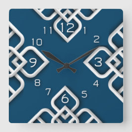 Abstrakte Moderne Quadratische Wanduhr