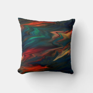 Abstrakte moderne sanfte Gefälle flüssige verschwo Kissen