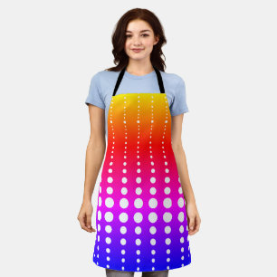 Abstrakte moderne, Schwarz-weiße Linien dots cir Schürze