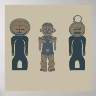 Abstrakte moderne Stammeskunst Poster