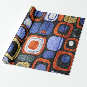 Abstrakte moderne Streifen Pastellholz #2 Geschenkpapier
