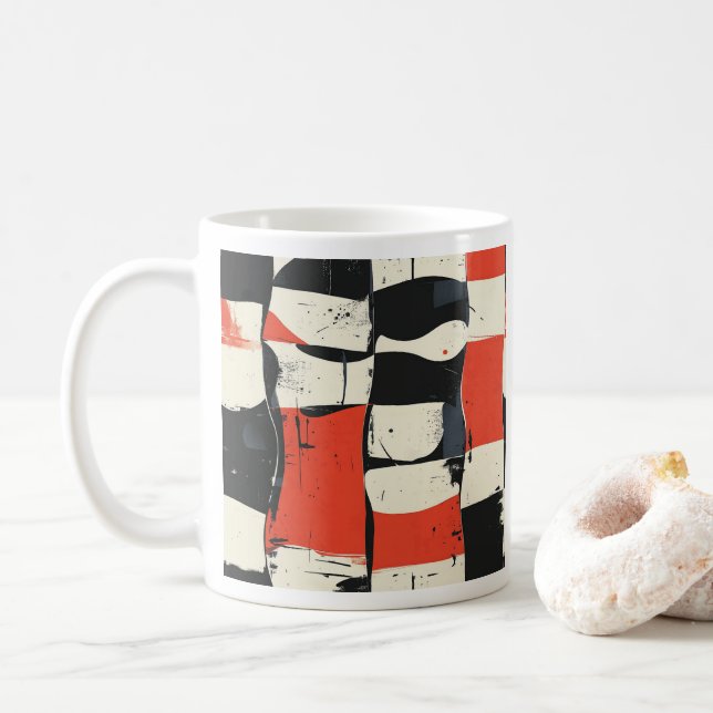 Abstrakte moderne Tasse (Mit Donut)