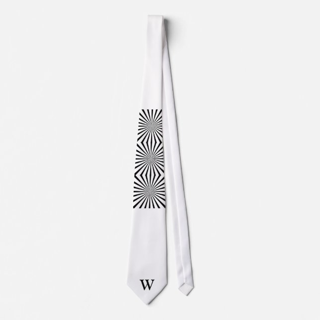 Abstrakte Monogramm Krawatte (Vorderseite)
