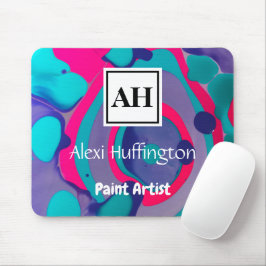 Abstrakte Monogramm Mousepad