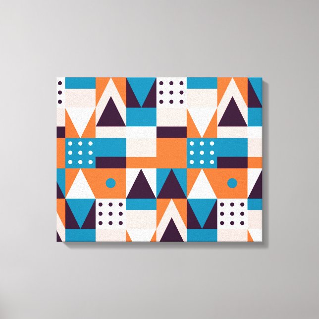 Abstrakte Mosaikwerbung Leinwanddruck (Vorderseite)