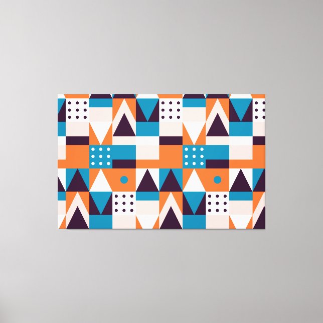 Abstrakte Mosaikwerbung Leinwanddruck (Vorderseite)