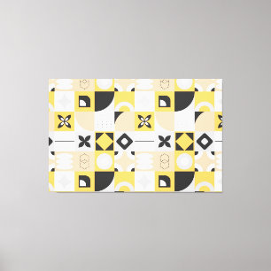 Abstrakte Mosaikwerbung Leinwanddruck