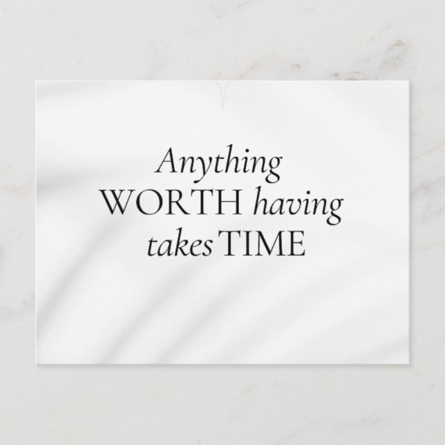 Abstrakte Motivation Elegantes Zitat Soft Tones Ku Postkarte (Vorderseite)