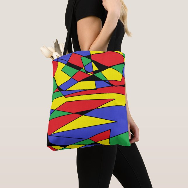 Abstrakte Multicolor Tote Bag (Von Nahem)