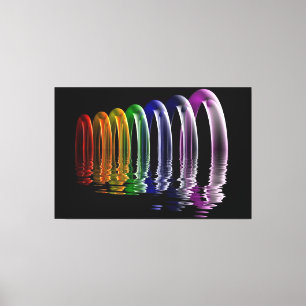 abstrakte multidimensionale Kunst Leinwanddruck