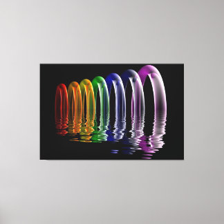 abstrakte multidimensionale Kunst Leinwanddruck