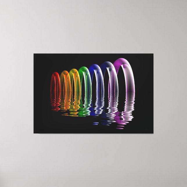 abstrakte multidimensionale Kunst Leinwanddruck (Vorderseite)