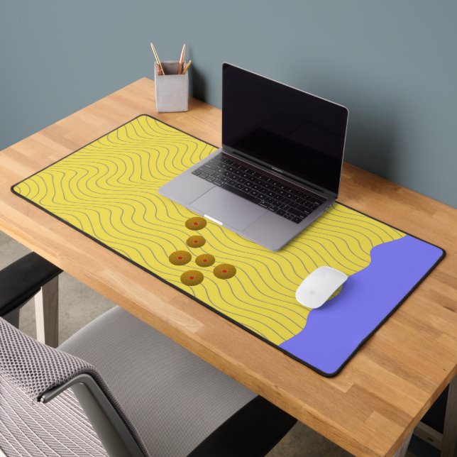 Abstrakte Muscheln an der Küste Schreibtischunterlage (Büro 2)