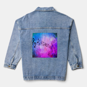 abstrakte Musik Jeansjacke