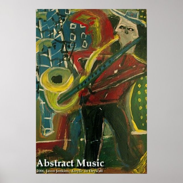 Abstrakte Musik Poster (Vorne)