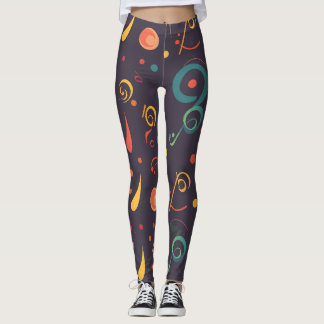 Abstrakte Musiknote Symphonie Leggings