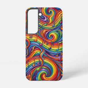 Abstrakte Musiknoten-Regenbogen-Samsung-Hüllen Samsung Galaxy Hülle