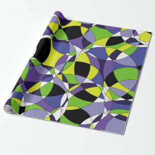 Abstrakte Muster abstrakt, kunstfarben, g Geschenkpapier