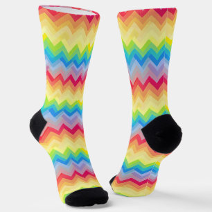 Abstrakte Muster fröhliche Farben Socken