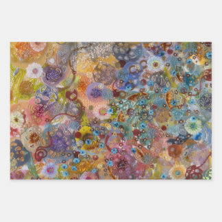 Abstrakte Muster Geschenkpapier Set