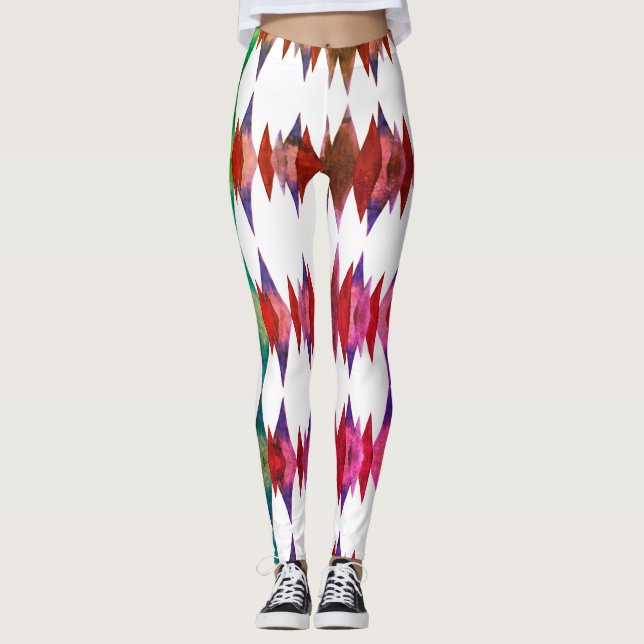 Abstrakte Muster-Leggings Leggings (Vorderseite)